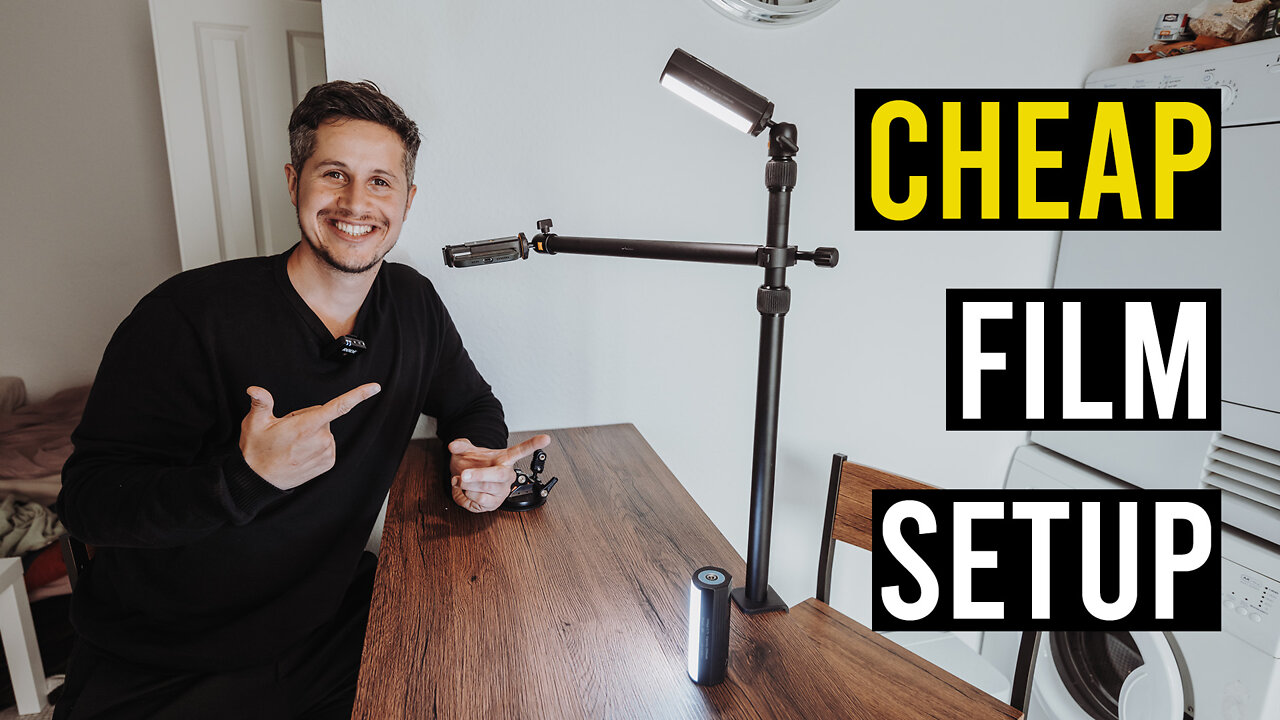 How to film from above! Simple home studio setup for taking photos and videos