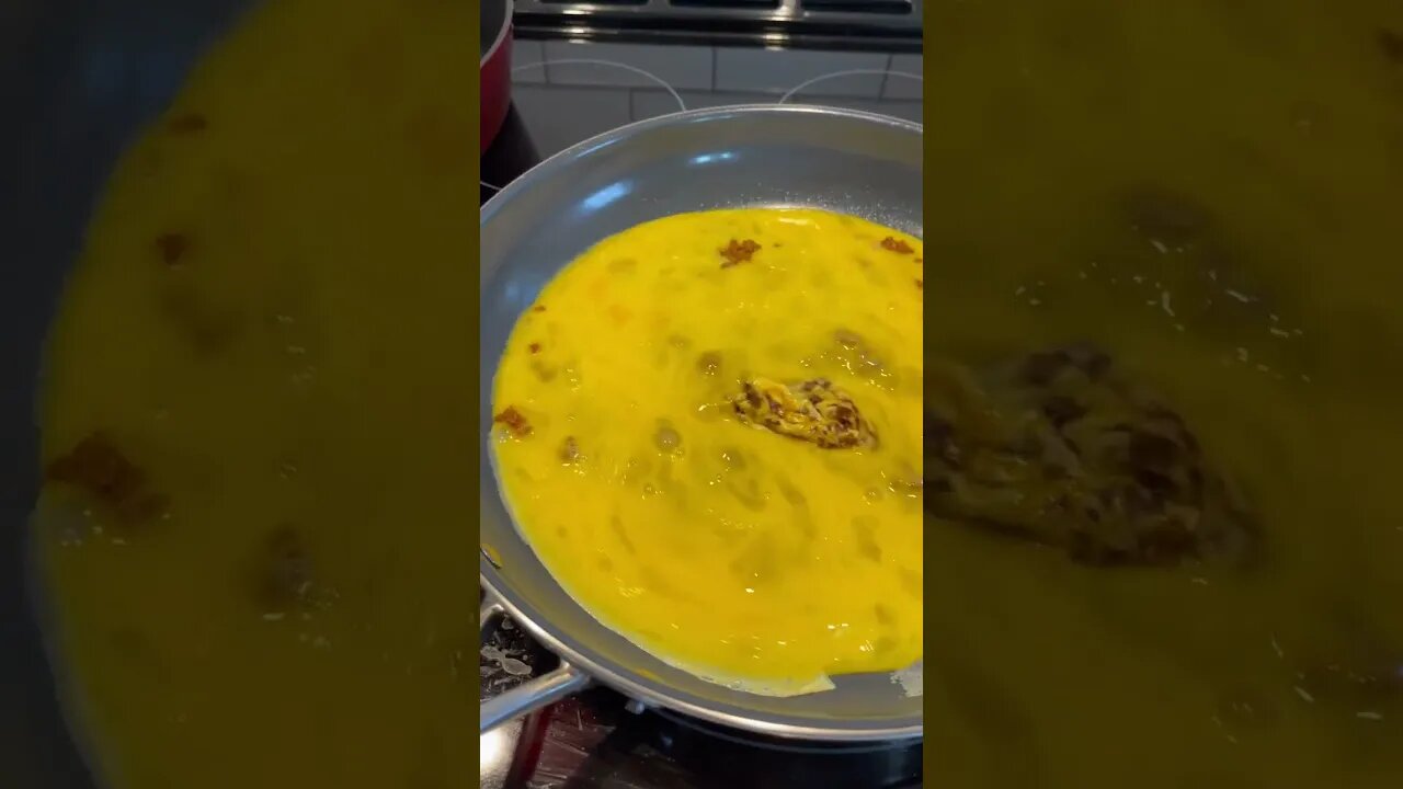 Making egg burritos for the crumb-crunchers
