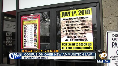 Confusion over California's new gun ammo law