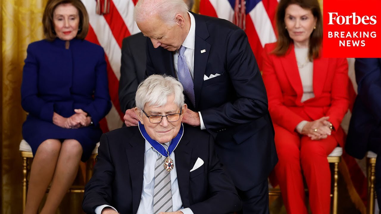 FLASHBACK: Phil Donahue—Who Has Passed Away At 88—Receives Presidential Medal Of Freedom From Biden