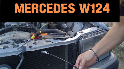 Mercedes W124 - How to replace change the hood bonnet release cable DIY