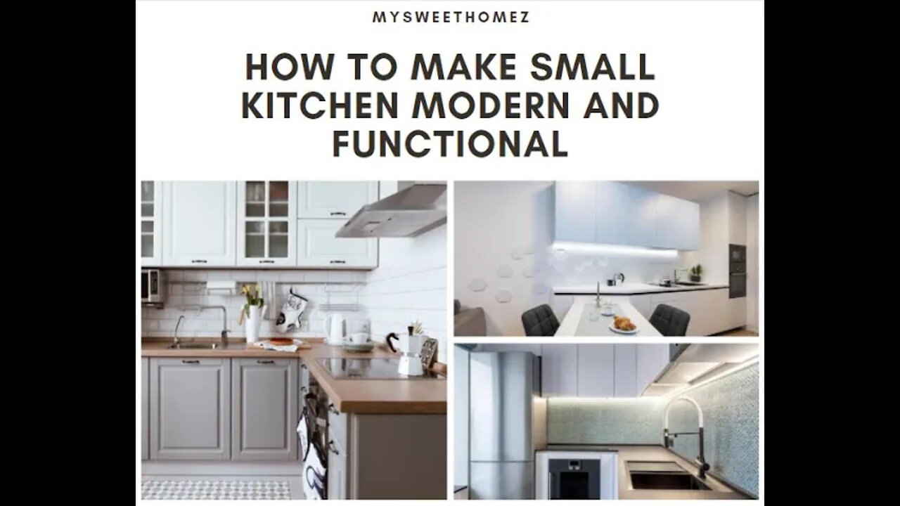 🔥How to make small kitchen modern and functional🔥