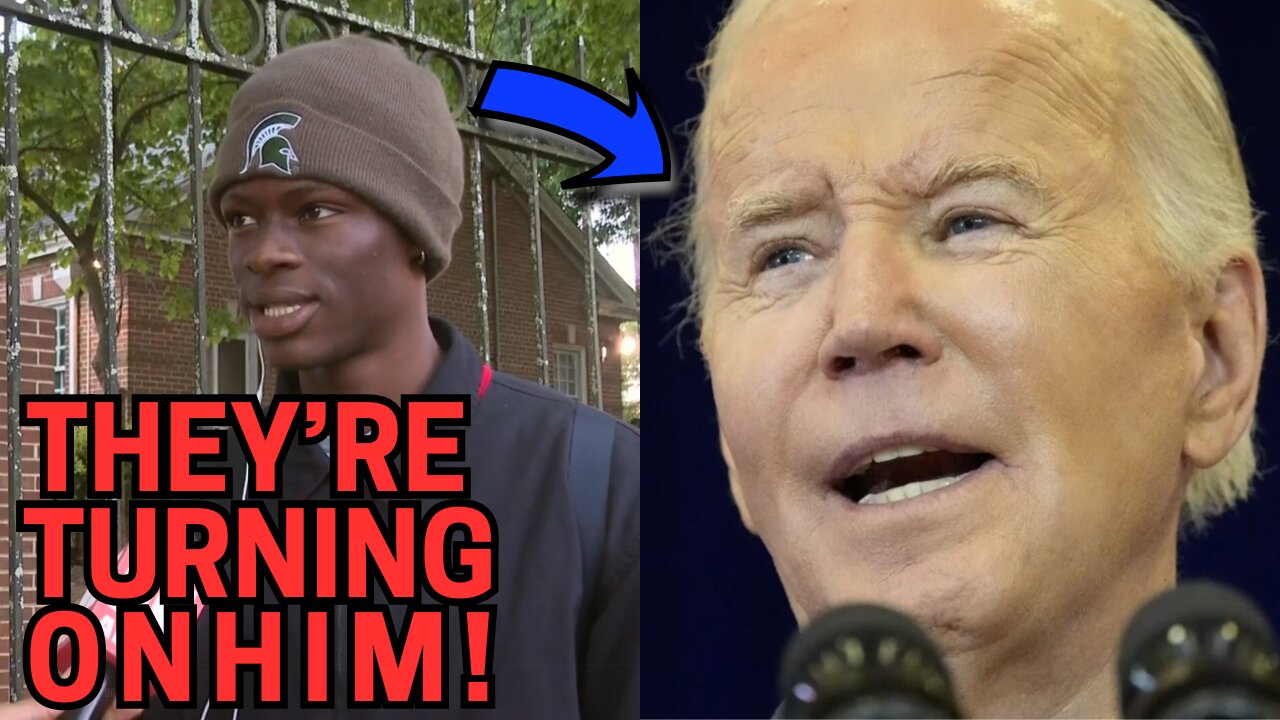 College protesters *TURN* on JOE BIDEN!