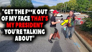 This Q-Tard Trump Supporter Gets PISSED When I Speak TRUTH about TRUMP