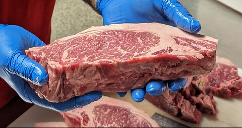 Wagyu NY Strip - Portioning