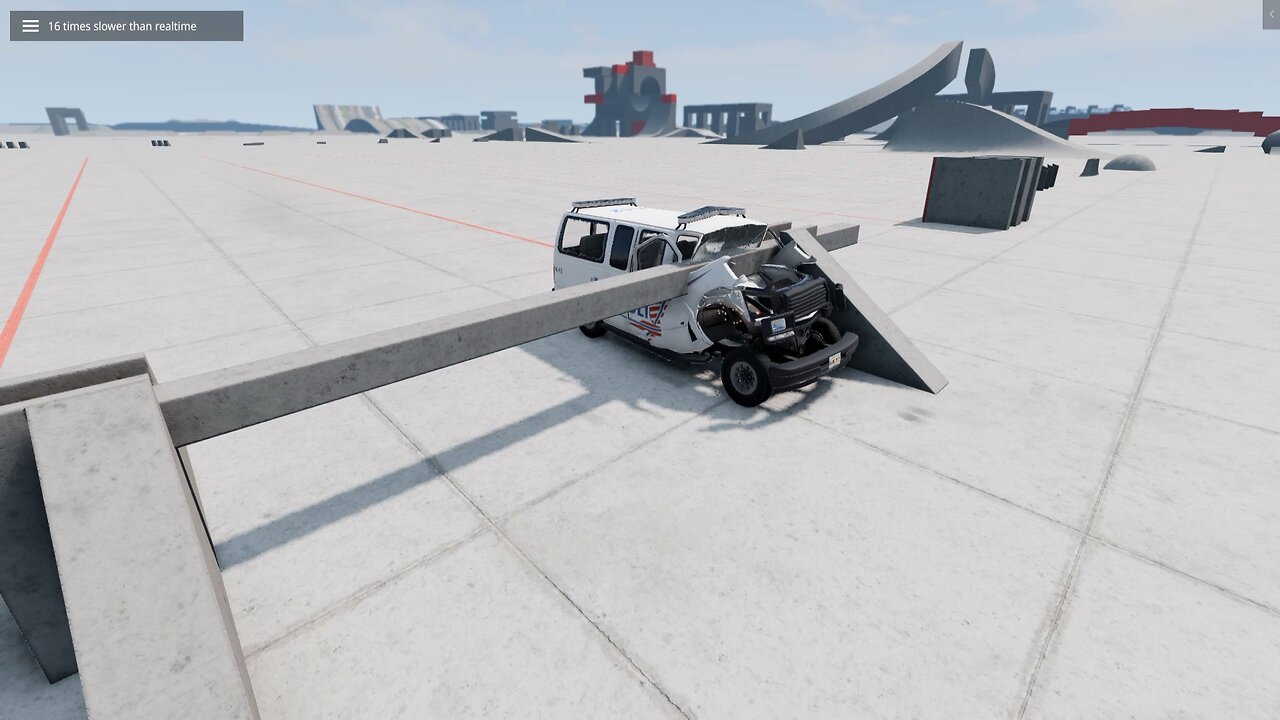 Slow motion crash test ‏BeamNG.drive