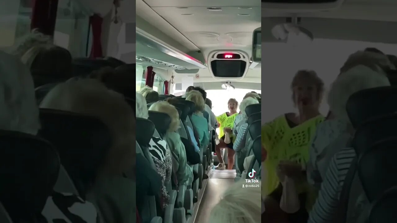 Lottery Time on the Spain Tour Bus