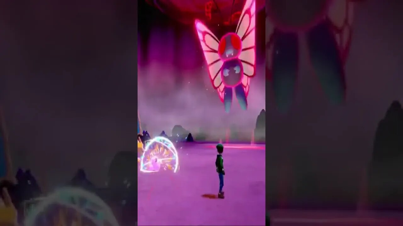 Pokémon Sword - Dynamax Butterfree Used Tackle!