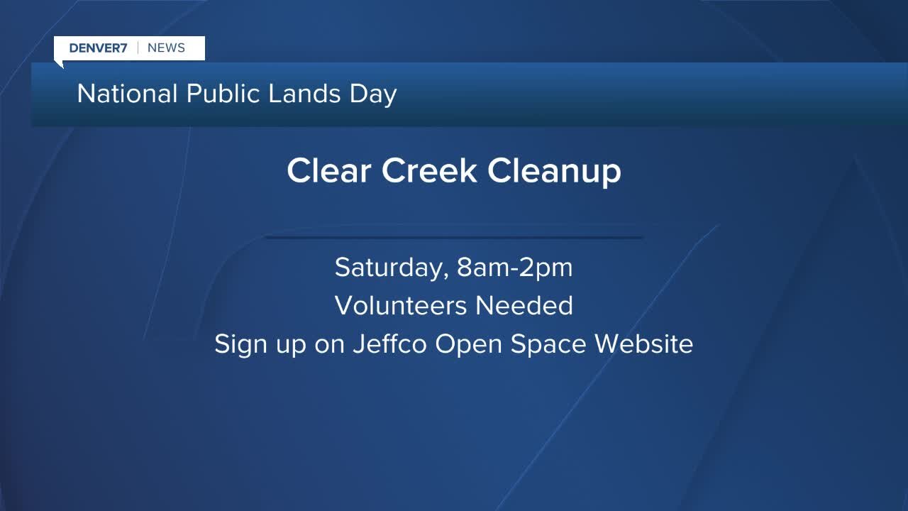 National Public Lands Cleanup in Jeffco