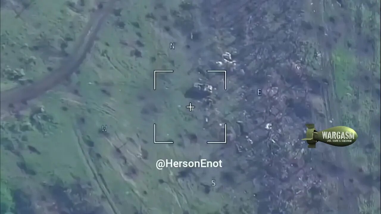 Destroyed Ukrainian armor during fierce fighting near Bakhmut