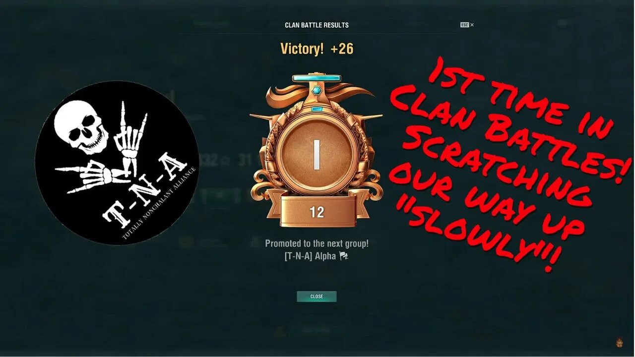 T-N-A moving up slowly! Clan Battles World of Warships 06/10/2023