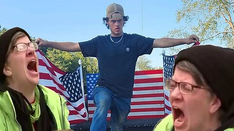 BASED High School Student QUITS WOKE school after they get TRIGGERED by American flags on his truck!