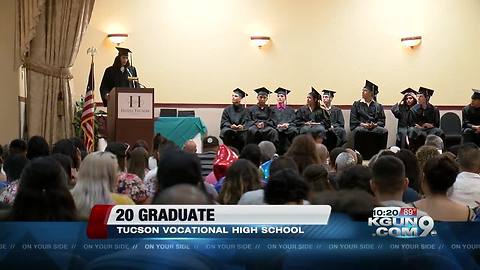 Twenty students graduate from Pima Vocational High School