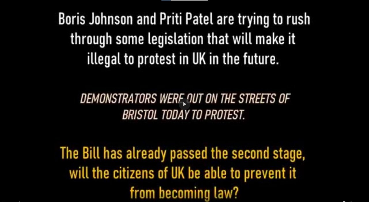 PROTESTING WILL BECOME ILLEGAL IN THE UK