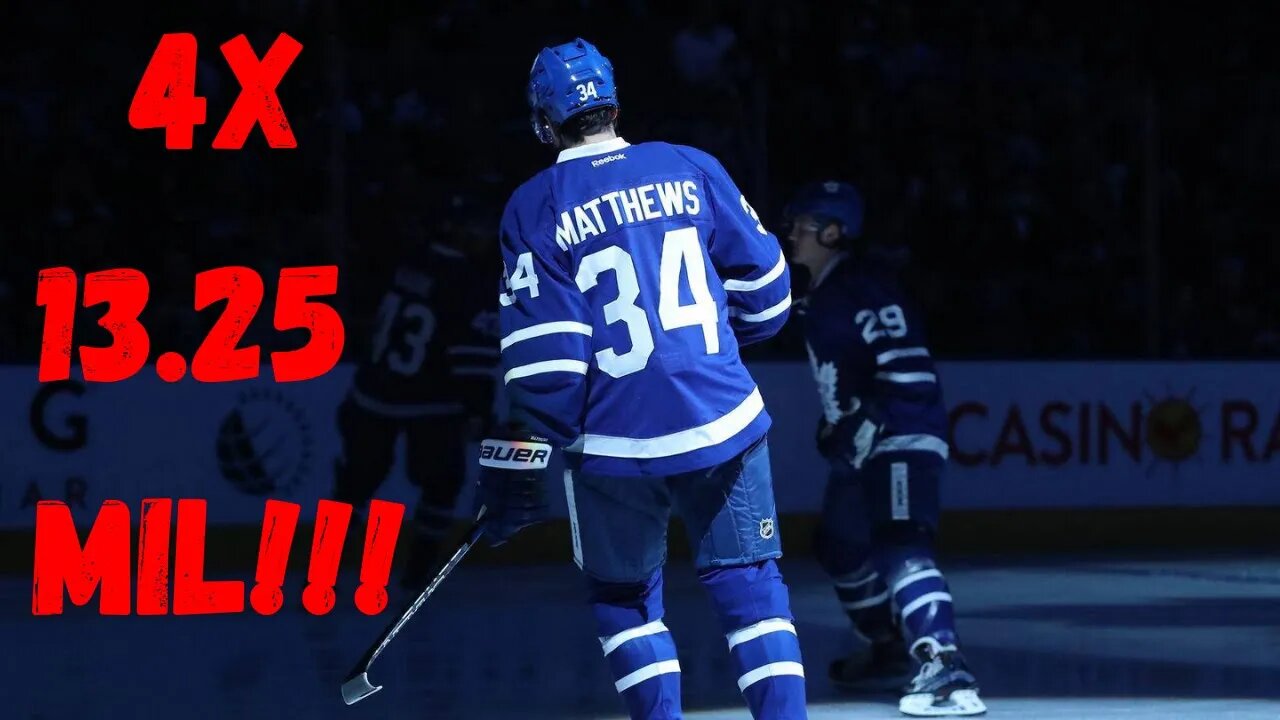 Auston Matthews Re Signs with the LEAFS!