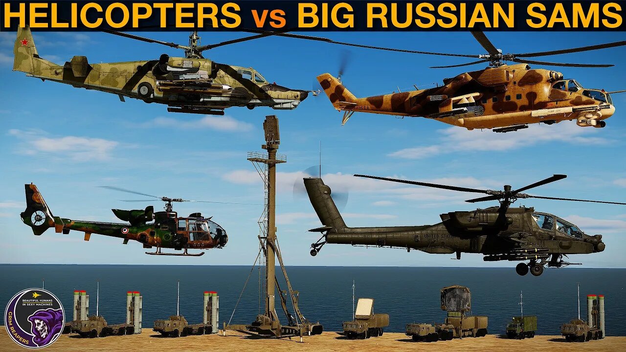 Can Attack Helicopters Beat Big Russian S-300, S-350 & S-400 SAMs? | DCS