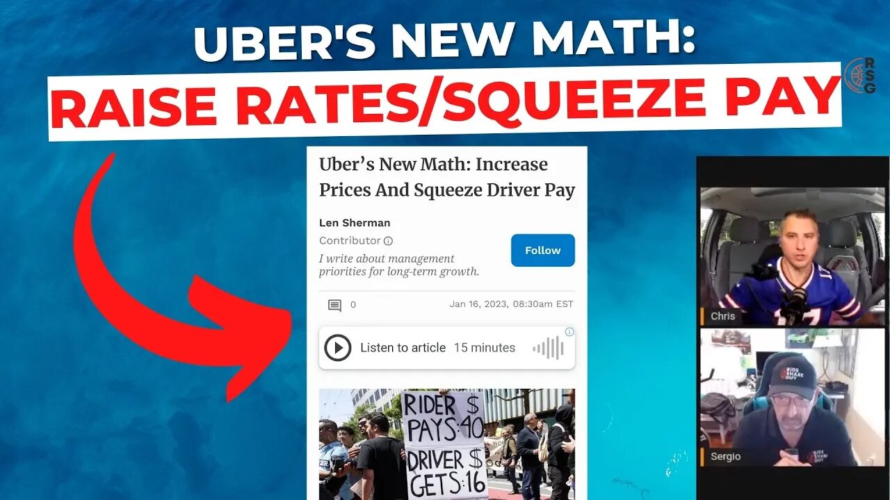 Uber's New Math: RAISE Rates And SQUEEZE Driver Pay