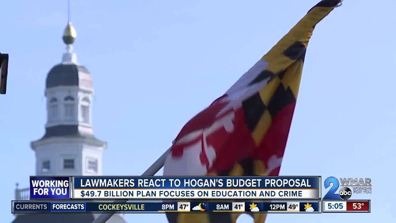 Lawmakers react to Hogan's budget proposal