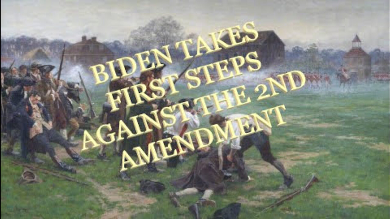 Biden takes first shot at the 2nd Amendment.