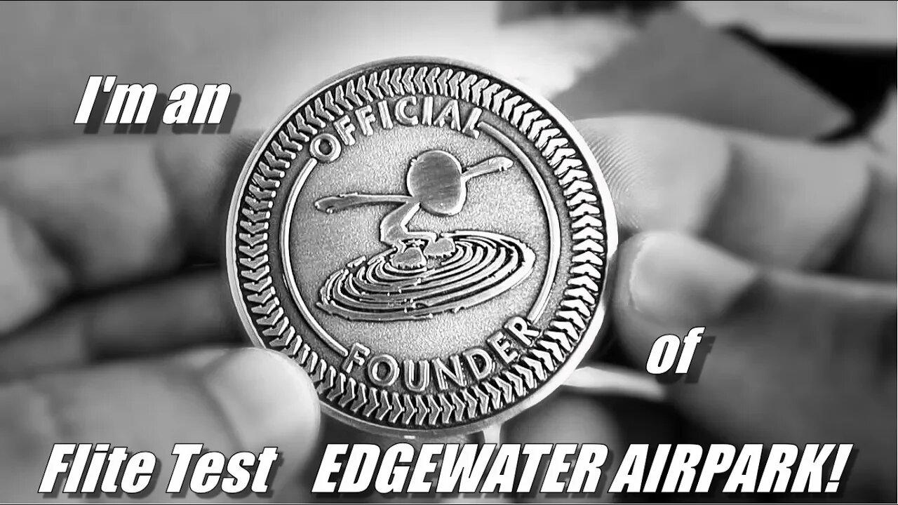 FLITE TEST Edgewater Airpark WORLD OF FLIGHT Founder! - Unboxing My "ENGRAVED STUDIO WALL" Perk