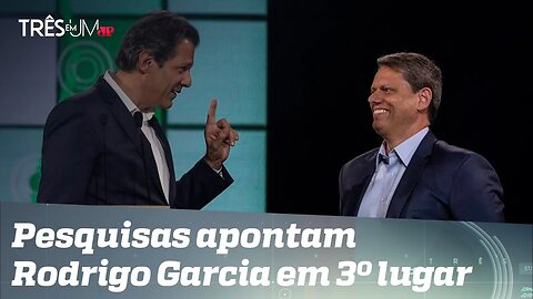 Haddad está à frente de Tarcísio, segundo pesquisas para o governo de SP