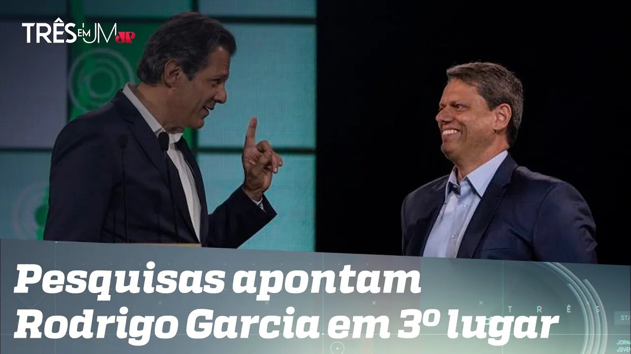 Haddad está à frente de Tarcísio, segundo pesquisas para o governo de SP