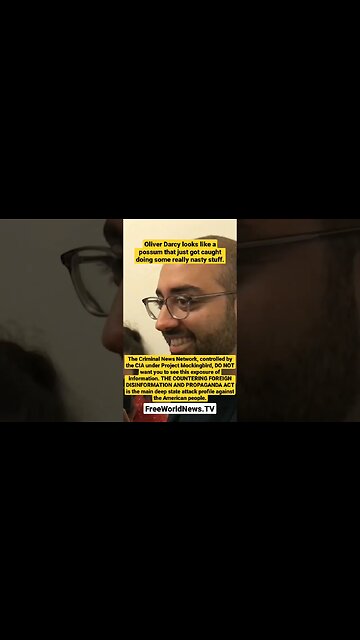 Oliver Darcy of Fake News CNN Looks Nervous When Confronted By Alex Jones in Congress