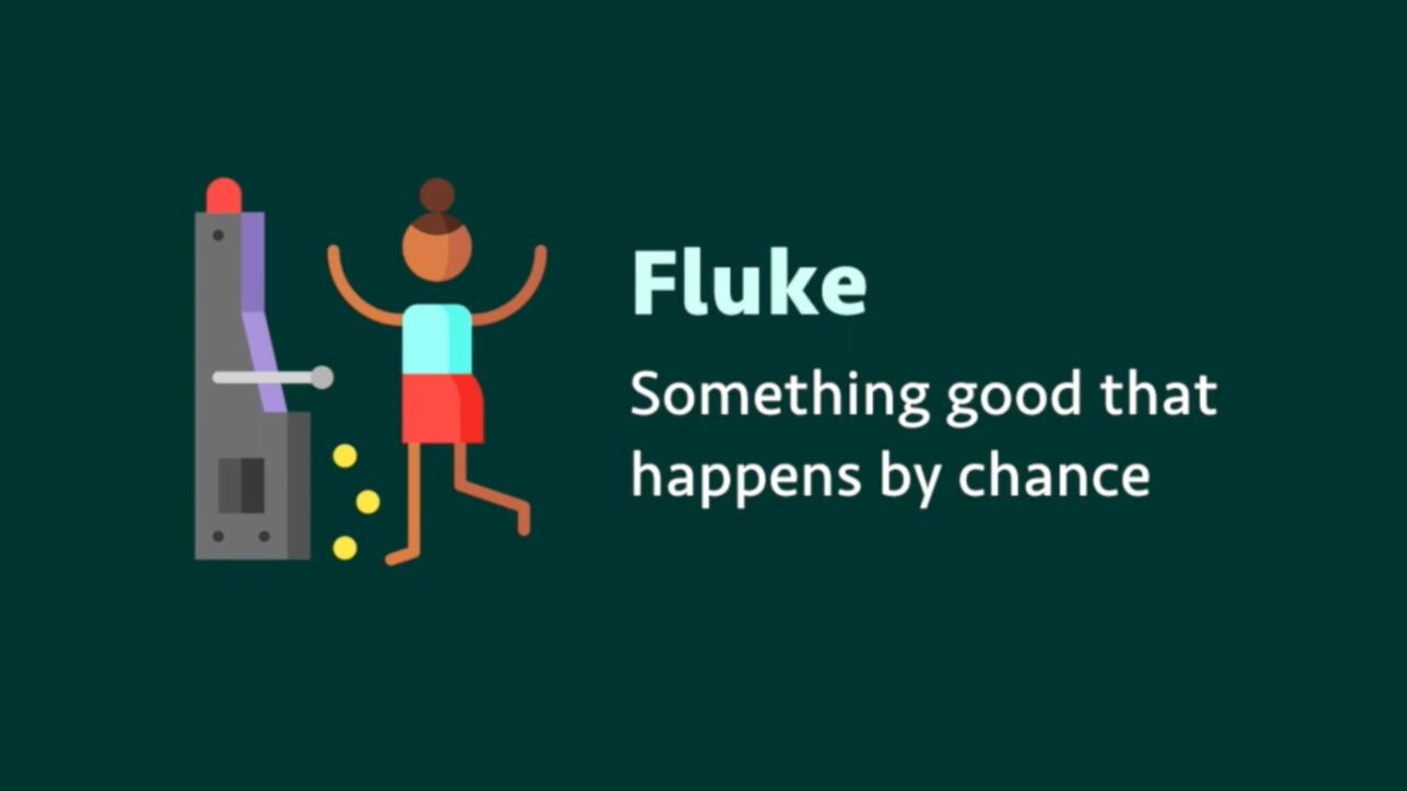 Slang: Fluke (meaning, examples, pronunciation)