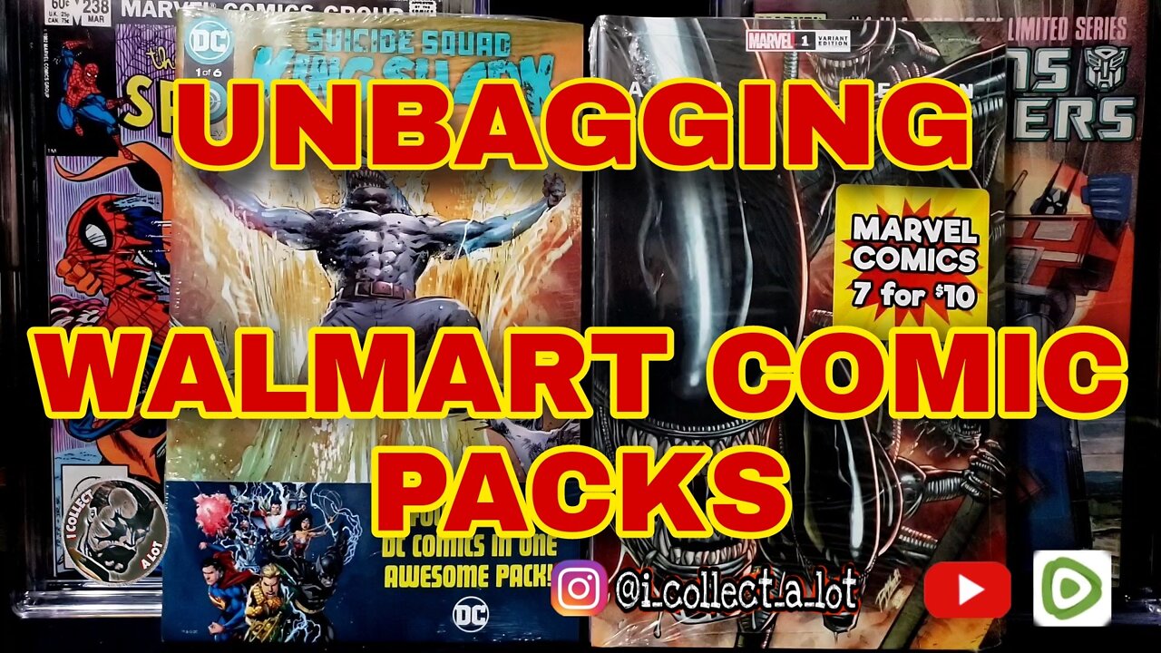 UNBAGGING Walmart DC And Marvel Comic Packs