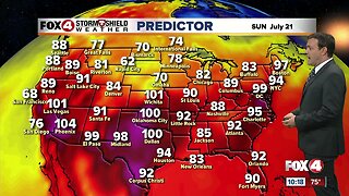 Forecast: Sunday will feature morning sunshine and afternoon & evening showers and storms