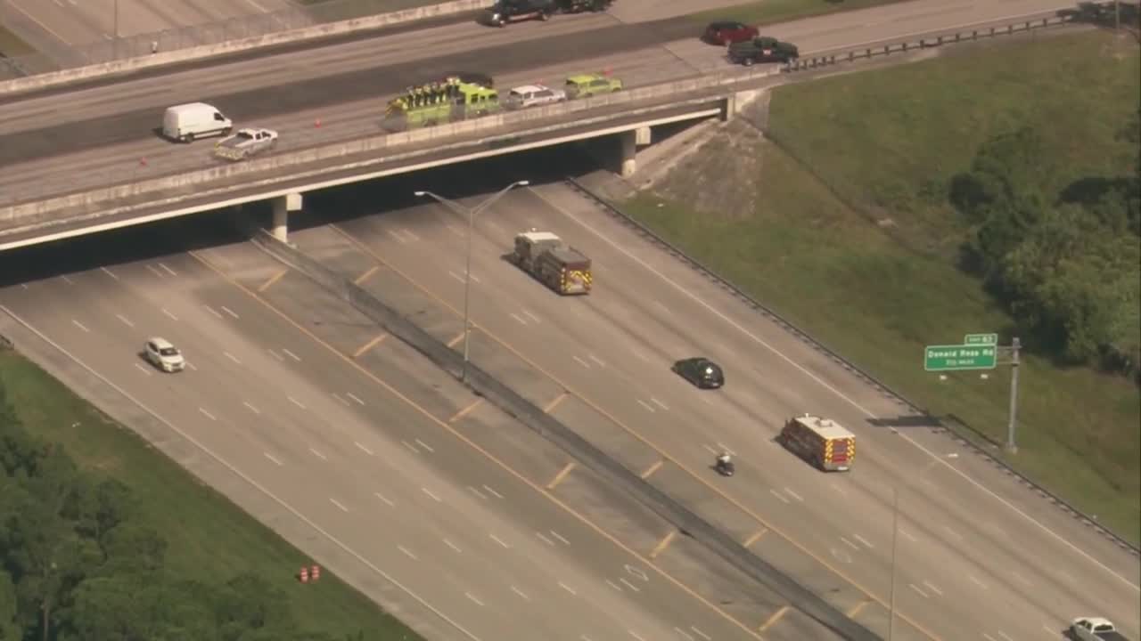 WEB EXTRA: Procession for Palm Beach County Fire Rescue captain