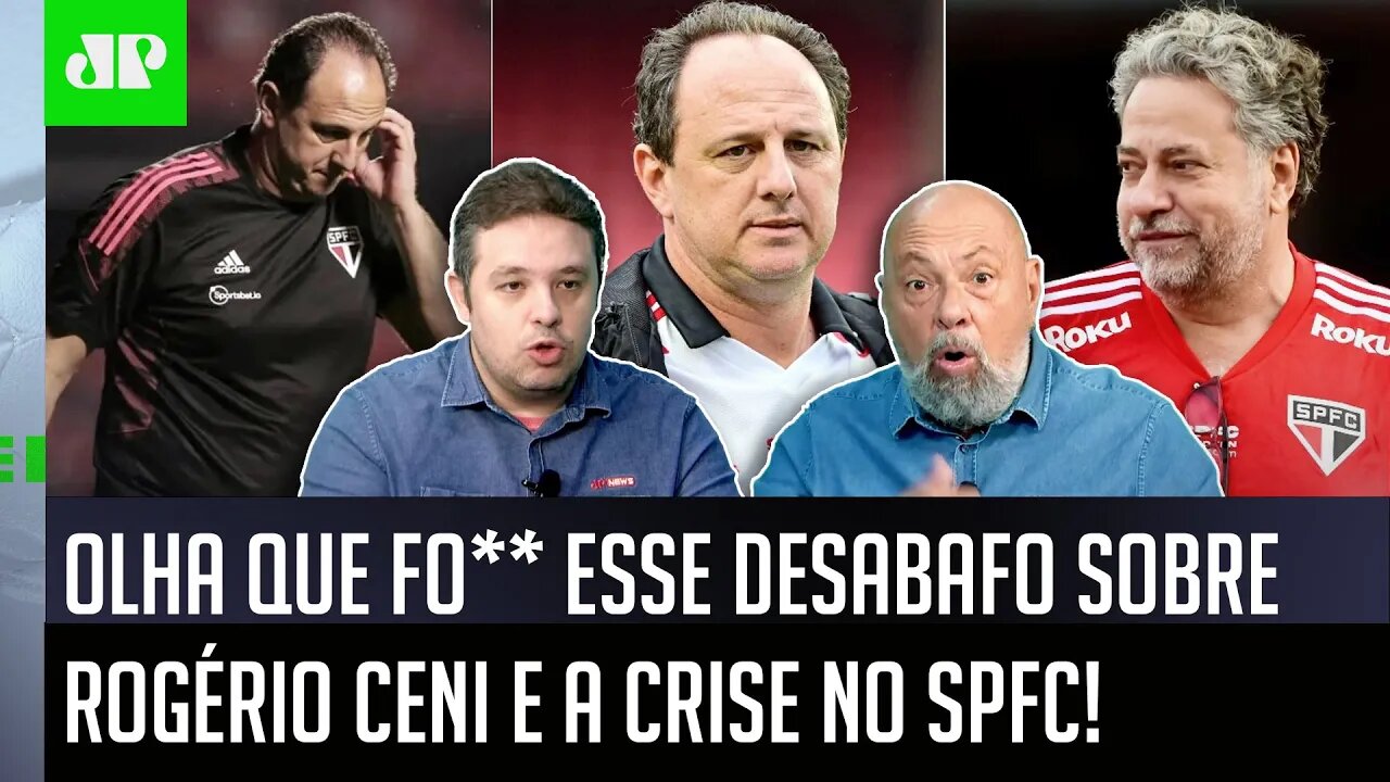 "ESSA É A REAL! Se o Rogério Ceni FOR DEMITIDO do São Paulo..." OLHA ESSE DESABAFO INCRÍVEL!