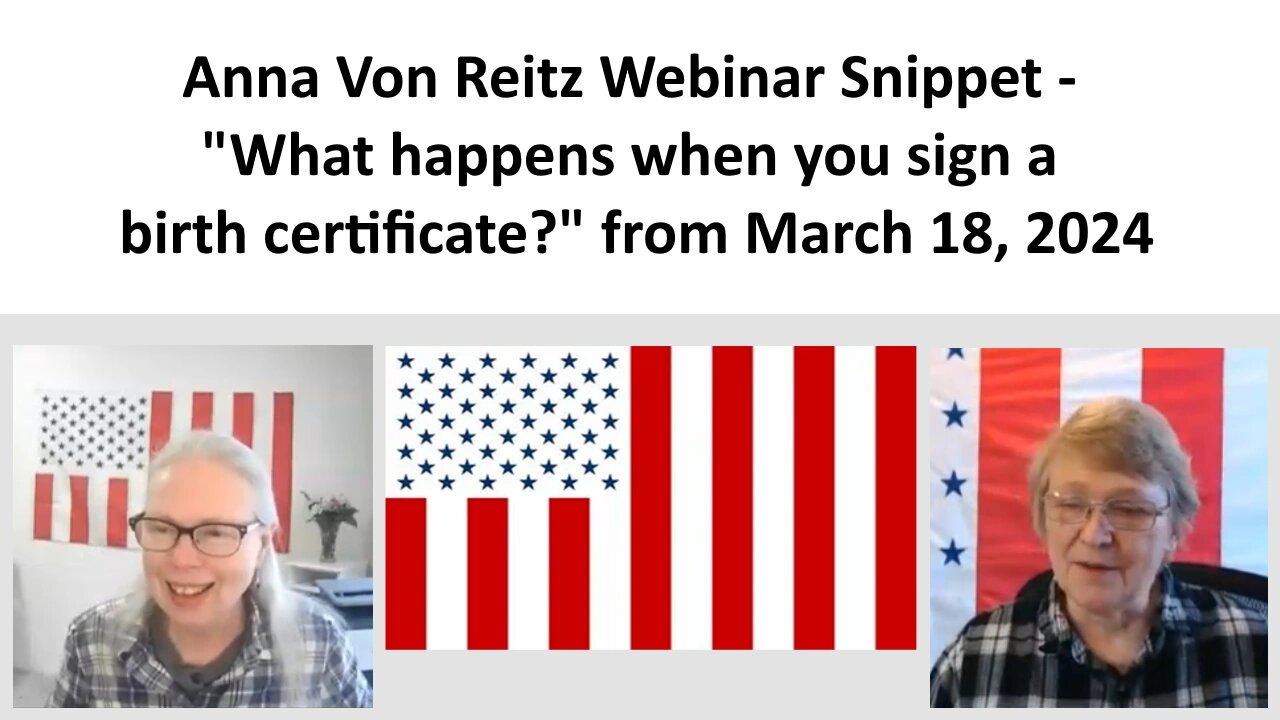 01 - AVR Webinar Snippet - What happens when you sign a birth certificate? from March 18, 2024