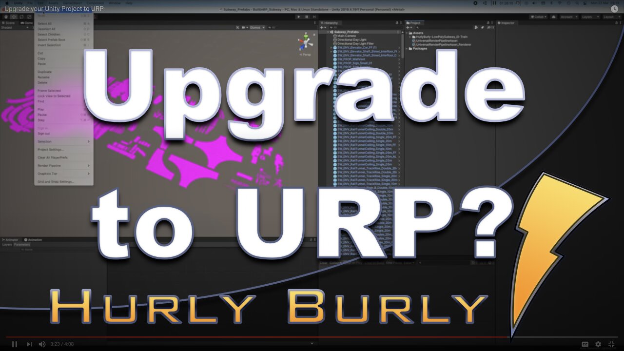 Upgrade your Unity Project to URP (Universal Render Pipeline)