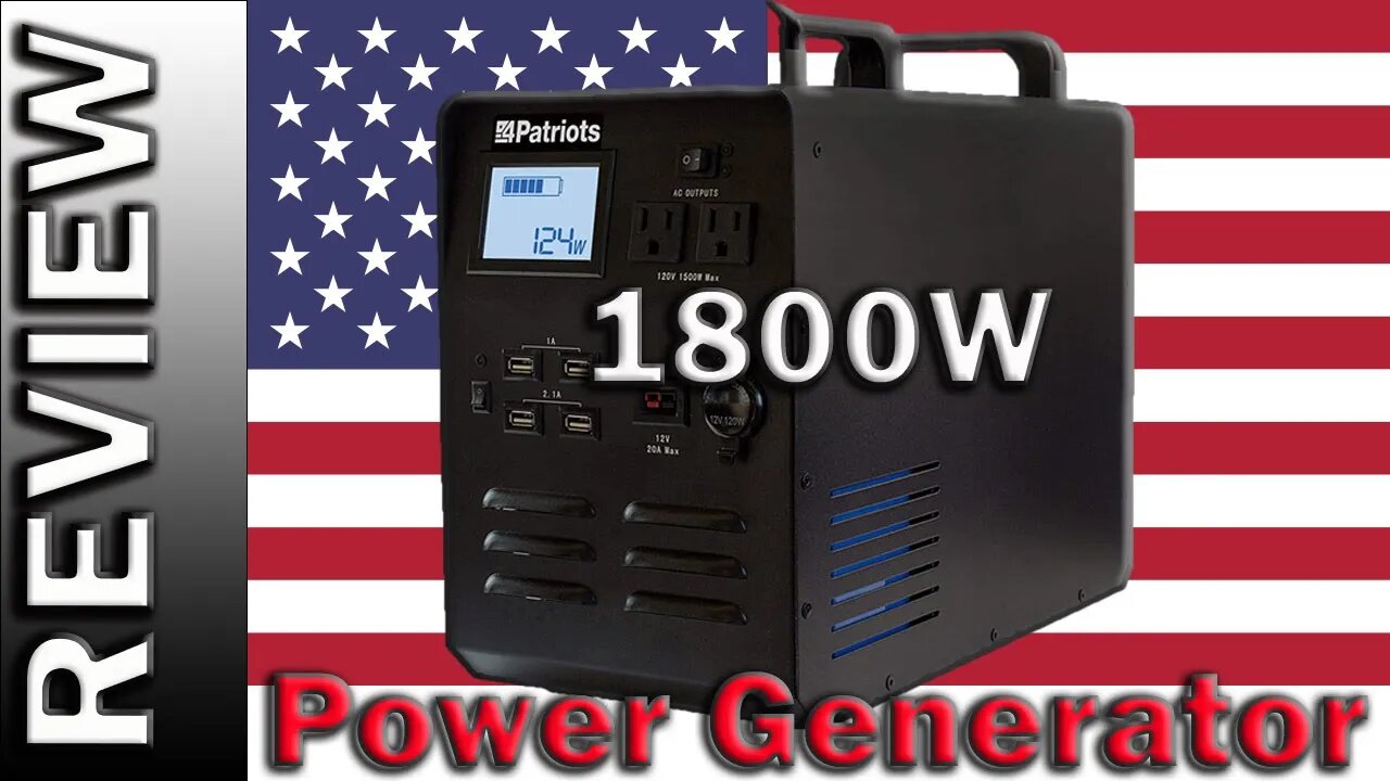 4 Patriot Power Generator 1800W - 4Patriots Solar Generator Review