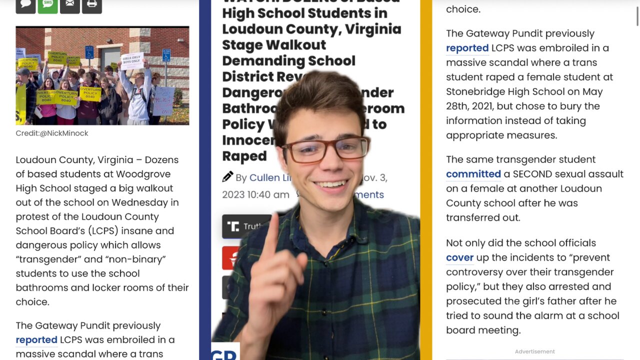 Victor Reacts: There Is Hope For the Youth! High School Students Stage Walkout Over Trans Policies!