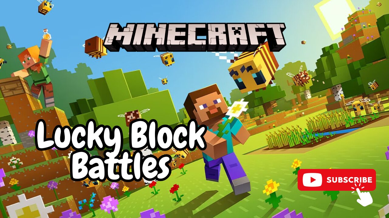 Lucky Block Battles Are CHAOTIC In Minecraft Skyblock #minecraft