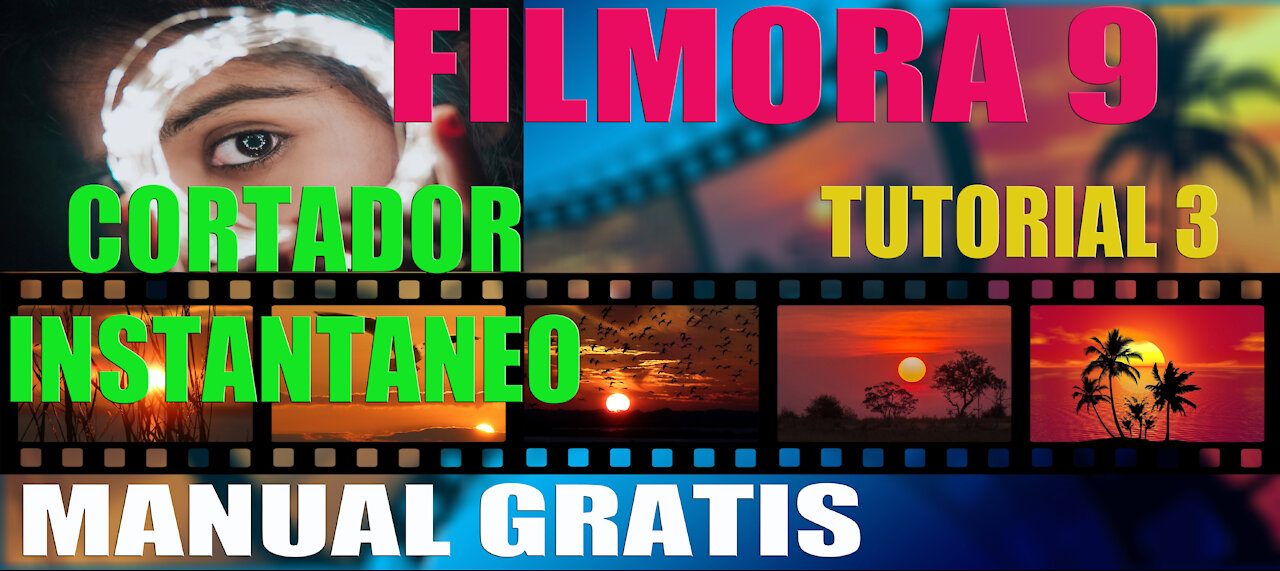 COMO UTILIZAR EL CORTADOR INSTANTÁNEO EN FILMORA 9 TUTORIAL 3 MANUAL GRATIS