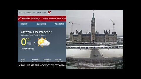 Ottawa Freedom Convoy - Live ++Convoy to Ottawa++ Audio Feed