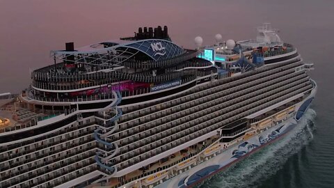 Norwegian Prima the newest cruise ship for NCL 4k drone footage, Next Vacation ?