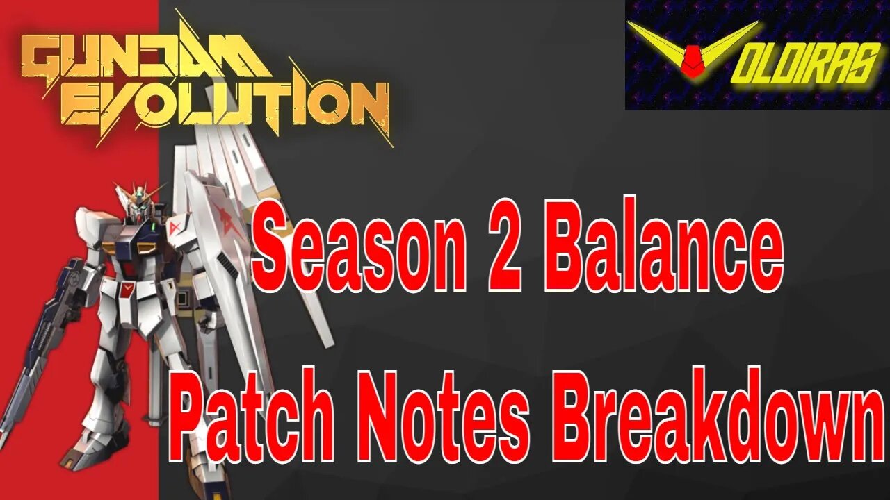 Gundam Evolution - Season 2 Balance Patch Notes