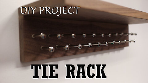 DIY Tie Rack