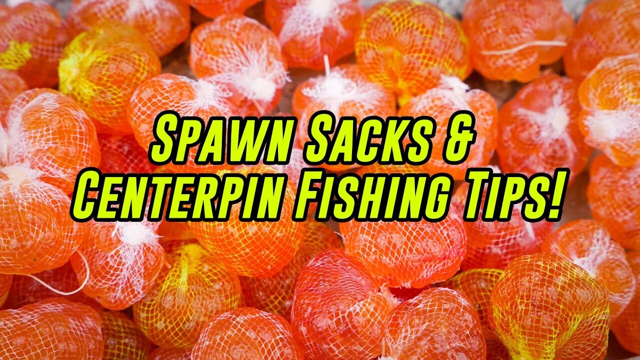 How To Fish Spawn Sacks & CENTERPIN Fishing TIPS!