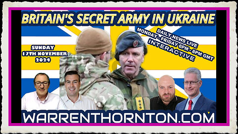 BRITAINS SECRET ARMY IN UKRAINE WITH WARREN THORNTON, PAUL BROOKER, JAMES TWEEDIE LEMBIT OPIK