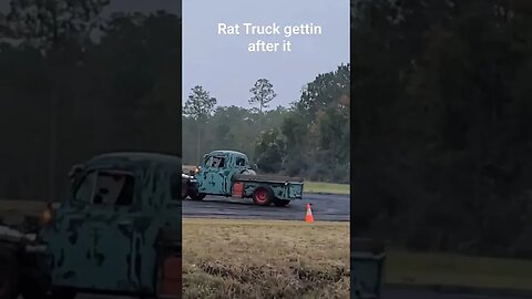 Rat truck getting after it on the Burnout pad at WW Ranch #burnout #carevent #freestyle