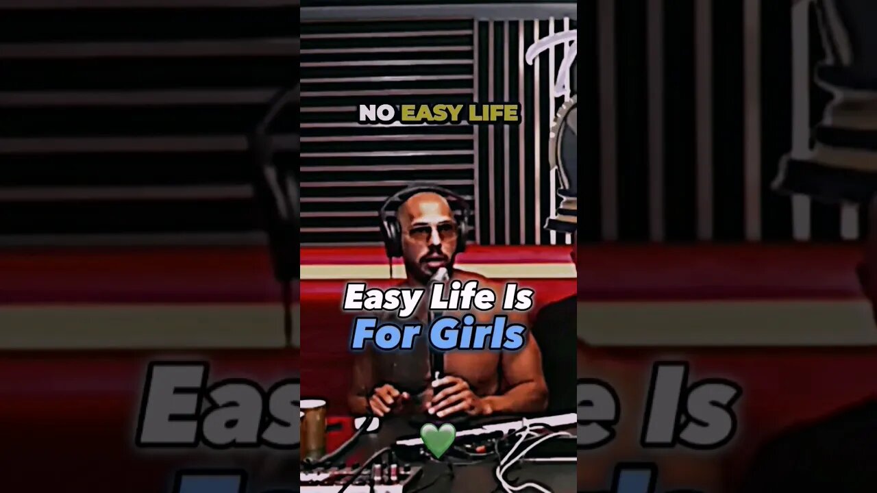 🔥Tate on Easy Life Is For Girls💪 #andrewtate #shorts