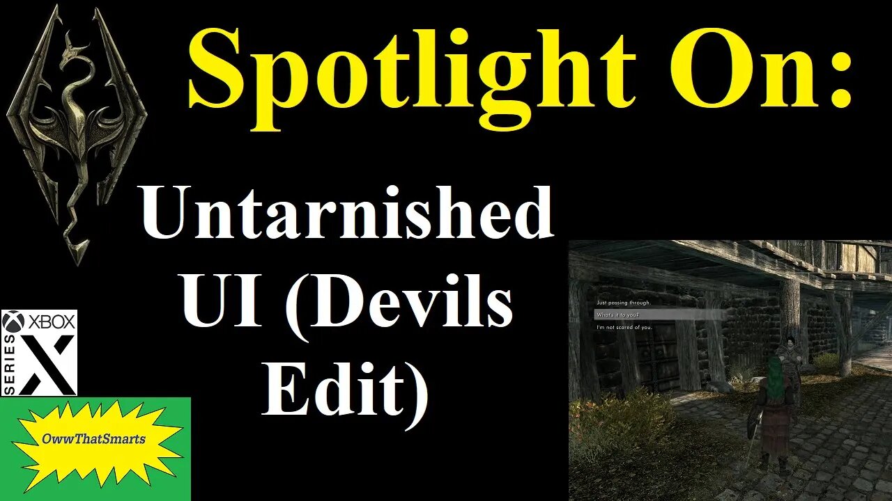 Skyrim (mods) - Spotlight On: Untarnished UI (Devils Edit)