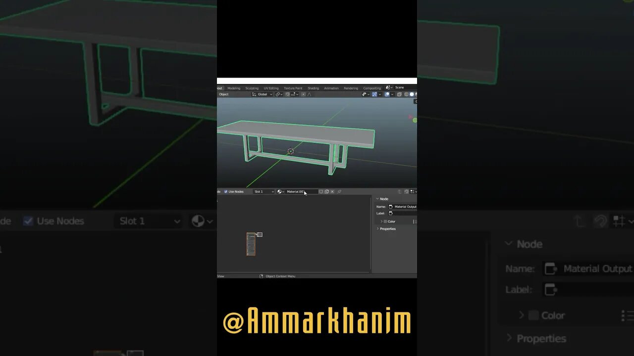 Dinning Table UV Unwrap #blender3d #blender | #Ammarkhanim