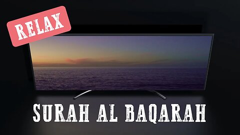 Relax | Surah Al Baqarah | Quran and Natural Sounds | Beach night | for study, work, and sleep