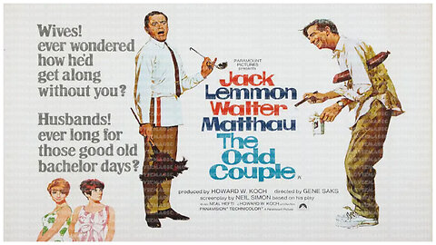 🎥 The Odd Couple - 1968 - 🎥 MOVIE TRAILER